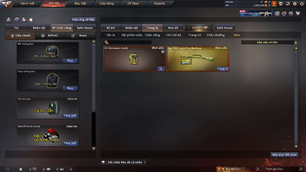 shop acc cf uy tin gia re